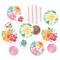 Big Dot of Happiness Hawaiian Luau Large Confetti, Tropical Flowers Birthday Party Table Decorations, Giant Circle Confetti - 27 Count